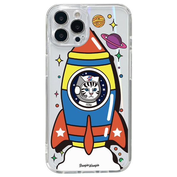 BOOGIE WOOGIE iPhone 14 Pro用オーロラケース Kitty Rocket BW24107I14P