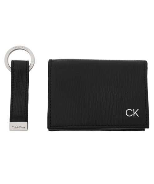 カルバンクライン カードケース キーホルダー ギフトセット ブラック メンズ CALVIN KLEIN 31CK330017 001