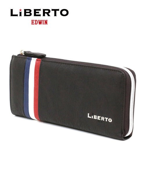 【LiBERTO EDWIN】リベルト エドウィン トリコロール 長財布 L字ファスナー メンズ 財布 サイフ