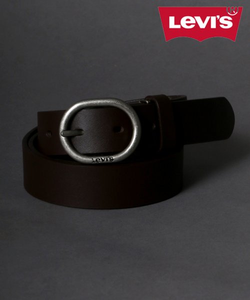 【SITRY】【Levis】オーバルバックル 30mm  レザーベルト メンズ ベルト 本革 アメカジ カジュアル