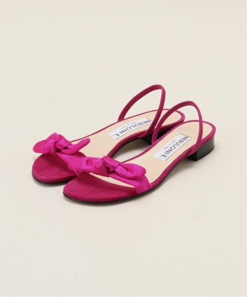 【NEBULONI E./ネブロー二】RIBBON BACK STRAP SANDALS サンダル