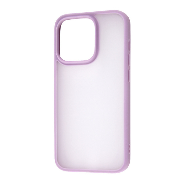 レイアウト iPhone 14 Pro用マットハイブリッドケース SHEER ホワイトラベンダー RT-P37BS4/WLD