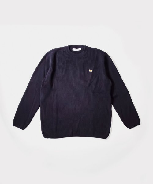 メゾンキツネ MAISON KITSUNE IM00511KT1064 ニット メンズ レディース トップス 長袖 ベイビーフォックス パッチ リラックスド プ