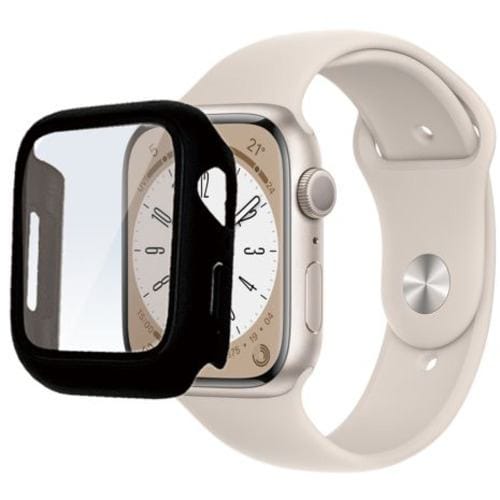 ラスタバナナ GHB3742AW45 Apple Watch Series 8/7 45mm用 ガラス＋PC一体型ケース ブラック