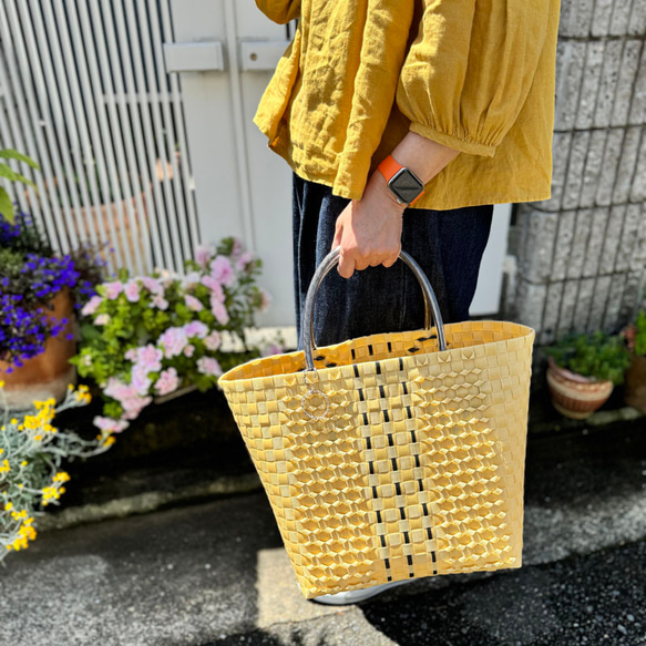 即納可　--- EVERYDAY BASKET ---　[ beige / Size L ]