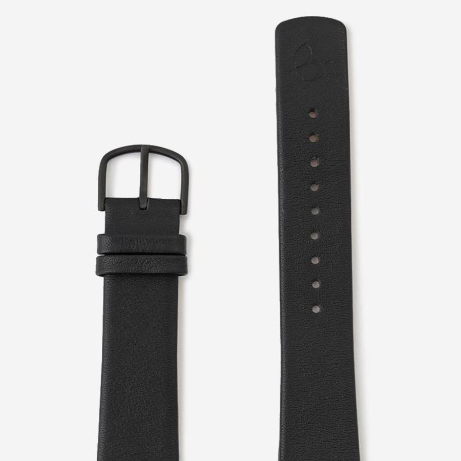 ARNE JACOBSEN Watch Leather Strap / Black × Black 40mm