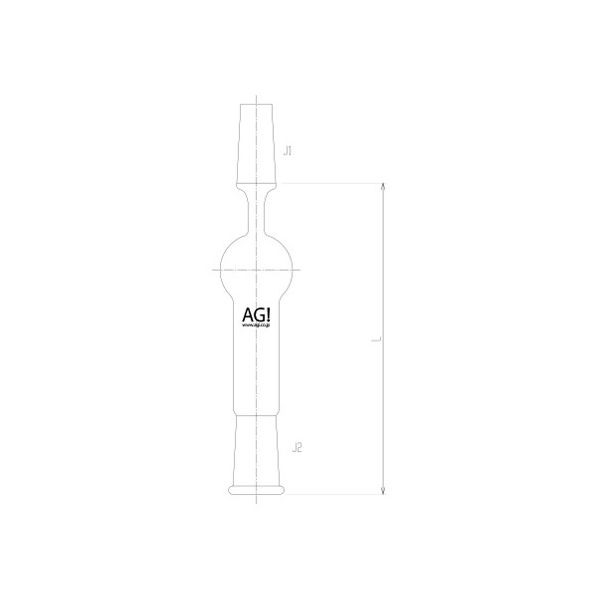 旭製作所 ジョイント付カルシウム管 I型 2378-5L 1個 62-2092-31（直送品）