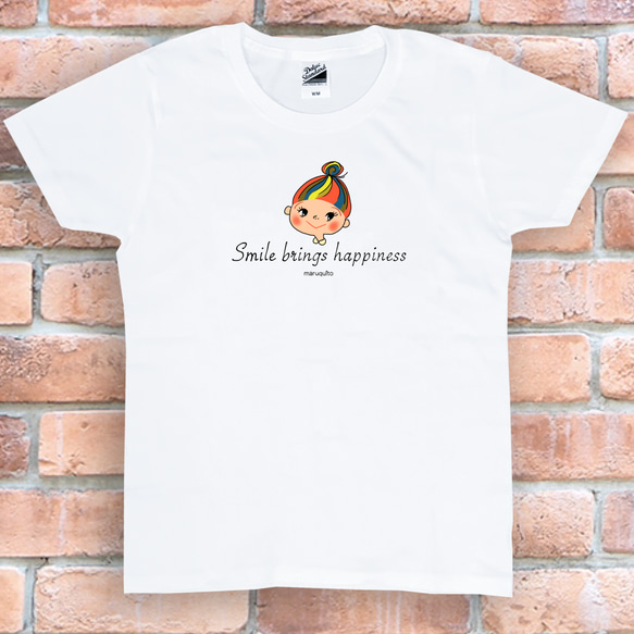 tシャツ　Tシャツ　プレゼント　ロゴTシャツ　シンプルTシャツ　おしゃれTシャツ　おそろいコーデ　かわいいTシャツ　笑顔