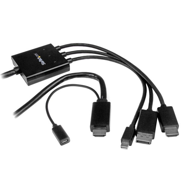 DP /Mini DP - HDMI 変換アダプタ 2m DPMDPHD2HD 1個 StarTech.com（直送品）