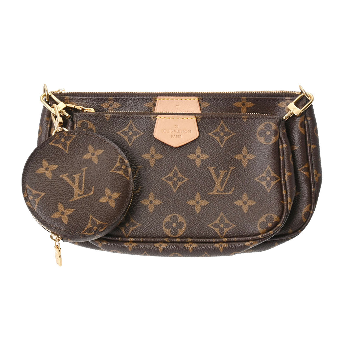 LOUIS VUITTON ルイヴィトン モノグラム ミュルティ ポシェットアクセソワール ローズクレール M44840 レディース モノグラムキャンバス ショルダーバッグ Aランク 中古 