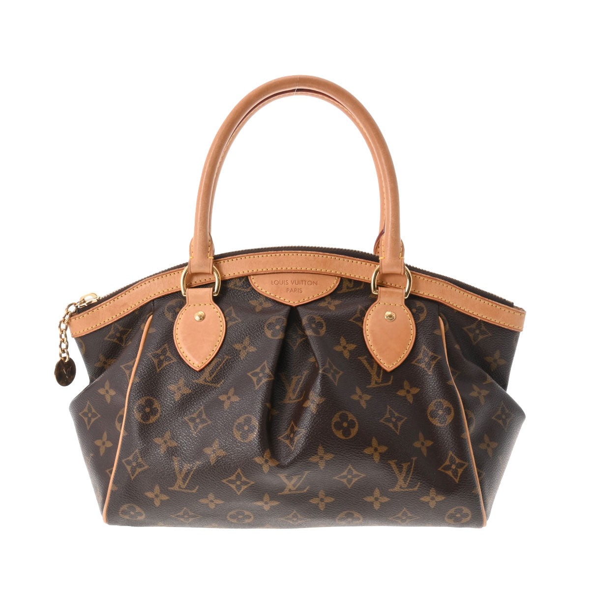 LOUIS VUITTON ルイヴィトン モノグラム ティヴォリ PM ブラウン M40143 レディース モノグラムキャンバス ハンドバッグ Bランク 中古 