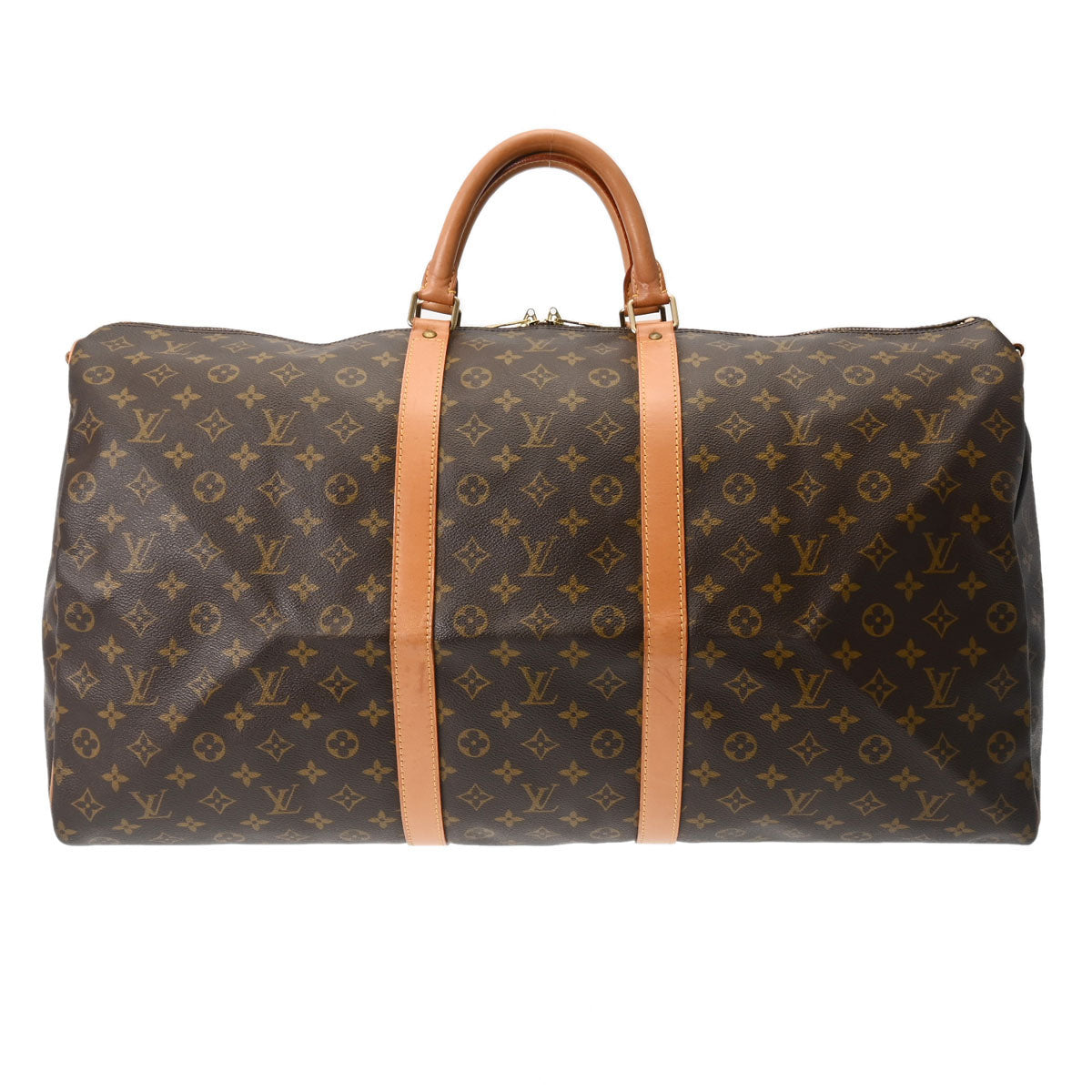 LOUIS VUITTON ルイヴィトン モノグラム キーポル バンドリエール 60 USA製 ブラウン M41412 ユニセックス モノグラムキャンバス ボストンバッグ Bランク 中古 