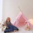 ⭐️人形用Teepee ティーピー　テント【ピンク】リカちゃん　イーマリーちゃんサイズ