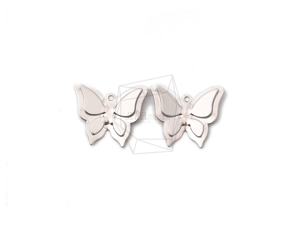 PDT-2031-MR【4個入り】3D バタフライペンダント,3D Butterfly Pendant