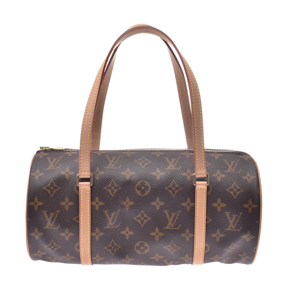 LOUIS VUITTON ルイヴィトン モノグラム パピヨンGM ブラウン M51385 レディース モノグラムキャンバス レザー ハンドバッグ Aランク 中古 