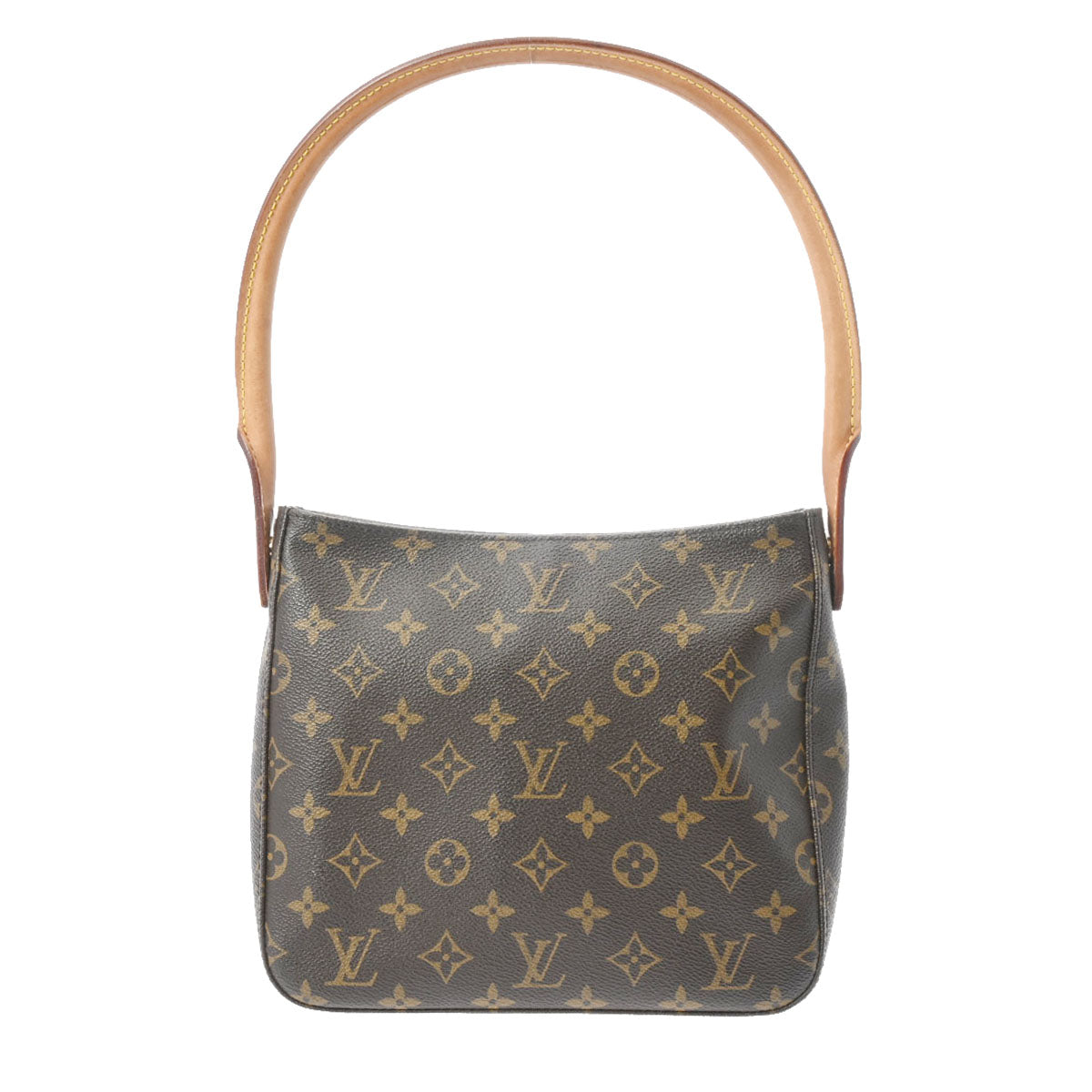 【年末の贈り物】LOUIS VUITTON ルイヴィトン モノグラム ルーピング MM USA製 ブラウン M51146 レディース モノグラムキャンバス セミショルダーバッグ Bランク 中古 