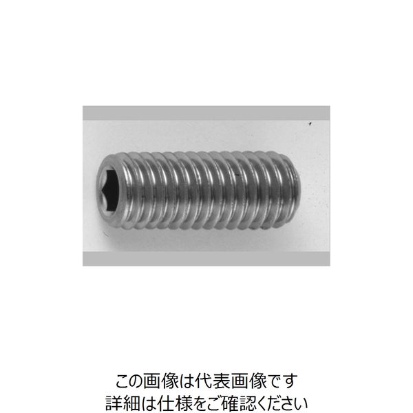 ファスニング J 3カーW 鋼 六角穴付き止めねじ（ホーローセット）（くぼみ先） 4 X 3 A000500M0040003003（直送品）