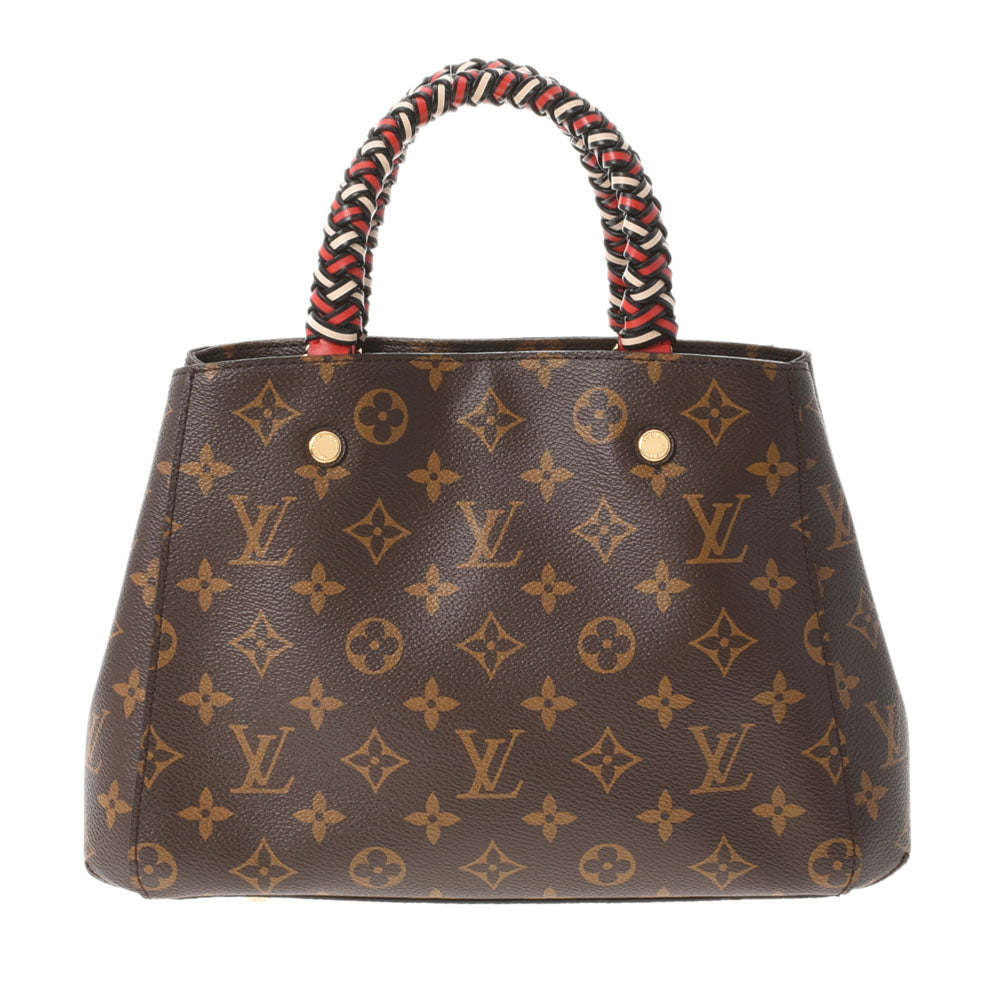 LOUIS VUITTON ルイヴィトン モノグラム モンテーニュBB 2WAYバッグ ブラウン M44671 レディース モノグラムキャンバス ハンドバッグ Aランク 中古 