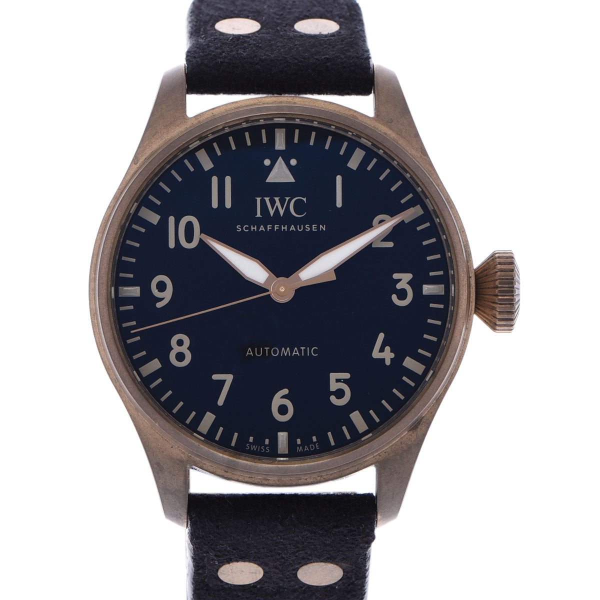 IWC SCHAFFHAUSEN アイダブリューシー シャフハウゼン ミスターポーターエディション 500本限定 IW329703 メンズ ブロンズ 腕時計 自動巻き ブラック文字盤 Aランク 中古 