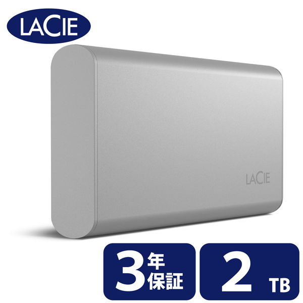 LaCie SSD 外付け ポータブル USB-Type-C×1 コンパクト 500GB/1TB/2TB