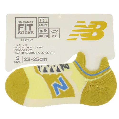 ニューバランス 女性用靴下 レディーススニーカーソックス S マスタード new balance シン NB エヌビー フレンズヒル FRIENDSHILL プ