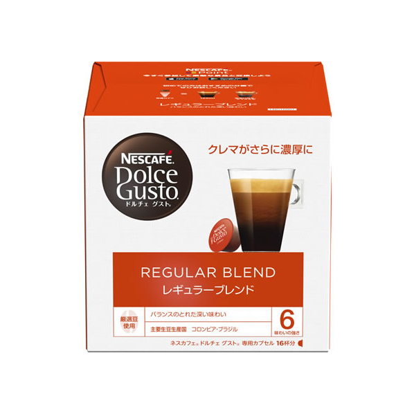 ネスレ ネスカフェ ドルチェ グスト 専用カプセル レギュラーブレンド 16杯分 F856037