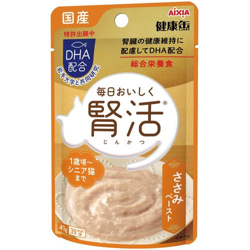 アイシア 国産 健康缶パウチ 腎活 ささみフレーク とろみタイプ 40g