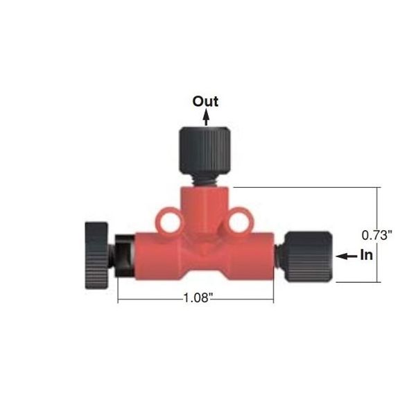 IDEX（アイデックス） バックプレッシャーレギュレーター ADJUSTABLE P-880 1個 64-3956-62（直送品）