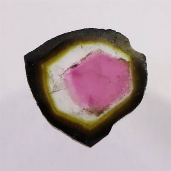 ウォーターメロントルマリン 原石スライス ブラジル産 2.28ct【榎本通商27405】