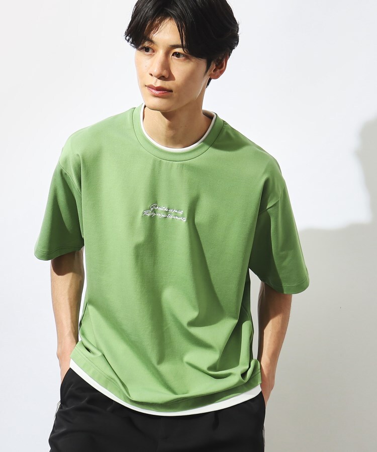 ザ　ショップ　ティーケー/【接触冷感】ポンチフェイクレイヤードTシャツ