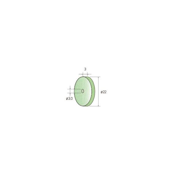 ナカニシ ダイヤホイールゴム砥石 3枚入 φ22×3×穴3 #320 48212 1パック(3枚) 407-4478（直送品）