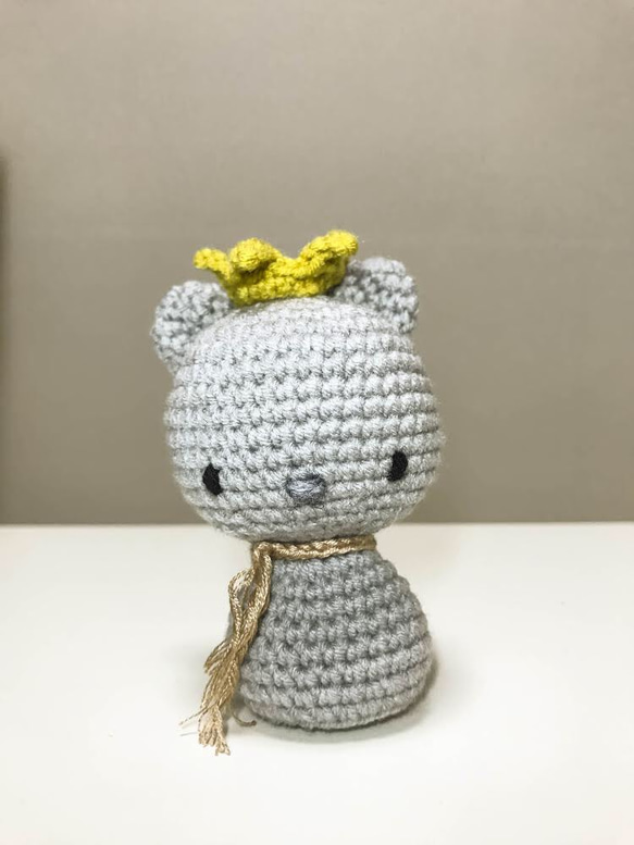 ［受注可能］ネズミちゃん　ハンドメイド　あみぐるみ