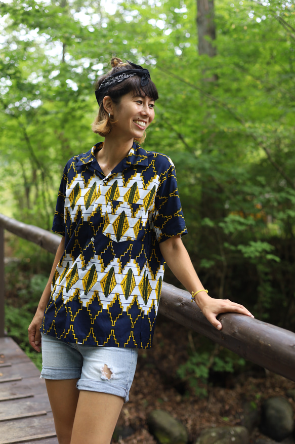 アフリカンプリント シャツ　African print shirts