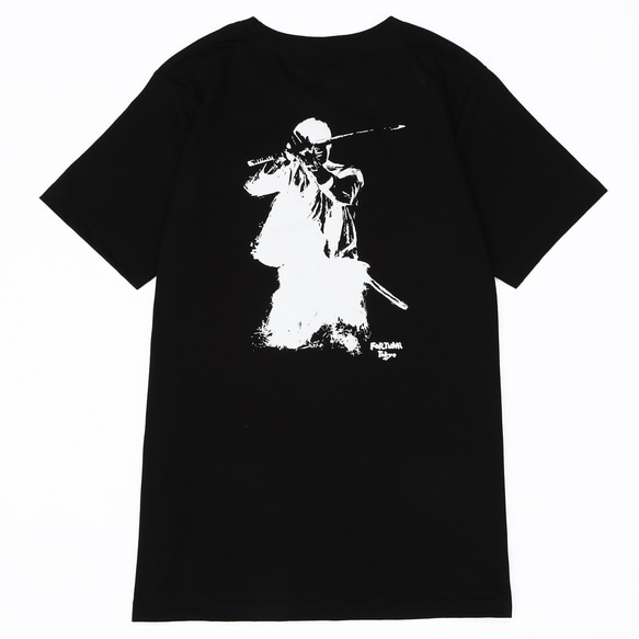 Tシャツ メンズ 墨絵 Samurai Iaido サムライ 居合道 半袖 黒