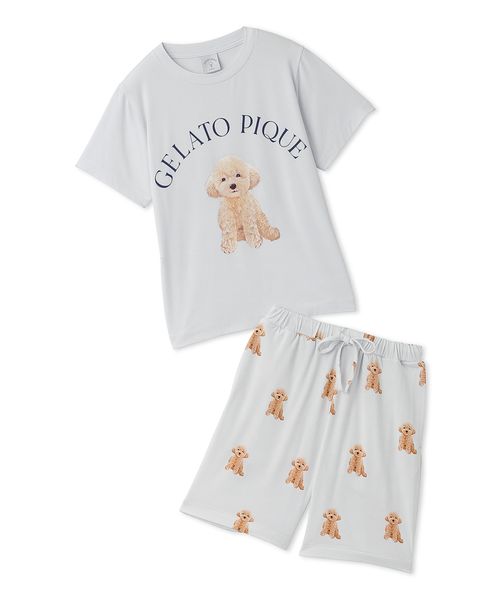 gelato pique Kids＆Baby/【JUNIOR】 DOG柄Tシャツ&ショートパンツセ･･･