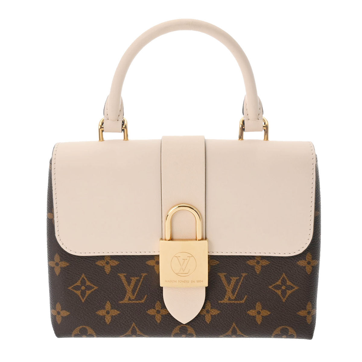 LOUIS VUITTON ルイヴィトン モノグラム ロッキー BB クレーム Ｍ44653 レディース モノグラムキャンバス 2WAYバッグ Aランク 中古 