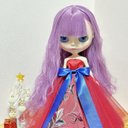 シフォンチュールドレス(RED)