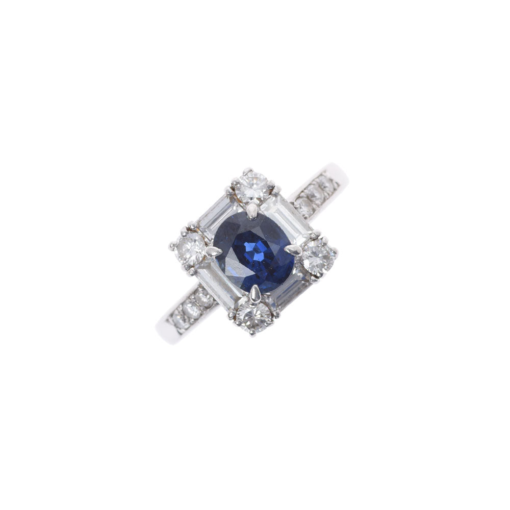 その他 サファイア1.12ct/ダイヤ 1.10ct 9.5号 レディース PT900 リング・指輪 Aランク 中古 