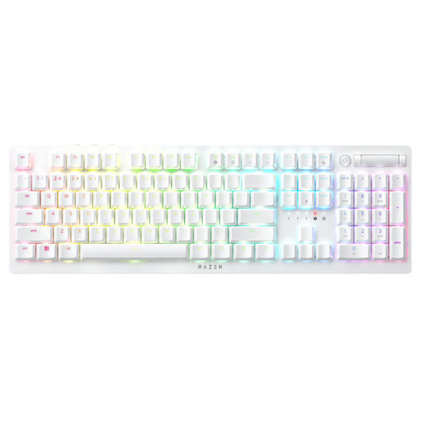 RAZER ゲーミングキーボード DeathStalker V2 Pro White Edition Clicky Optical Switch RZ03-04363500-R3M1