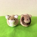 [セット販売] たまごきつねとたまごたぬきのぬいぐるみ