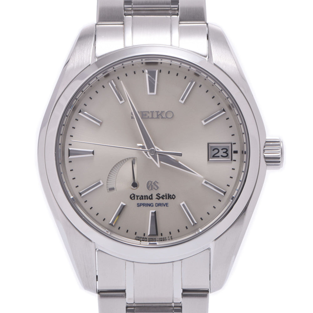 SEIKO セイコー グランドセイコー スプリングドライブ SBGA001/9R65-0AA0 メンズ SS 腕時計 自動巻き シルバー文字盤 Aランク 中古 