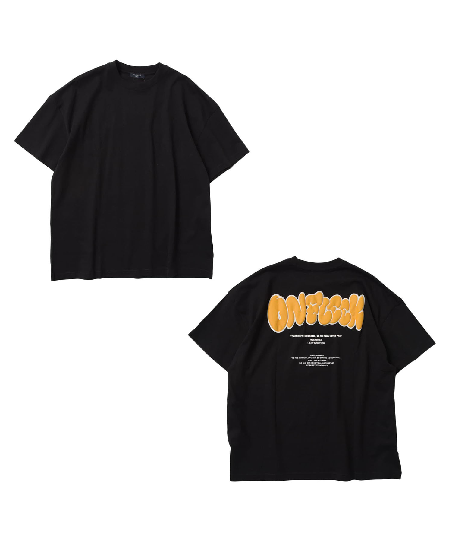 グラソス/【STREET】バックグラフィック発泡プリントビッグ半袖Tシャツ