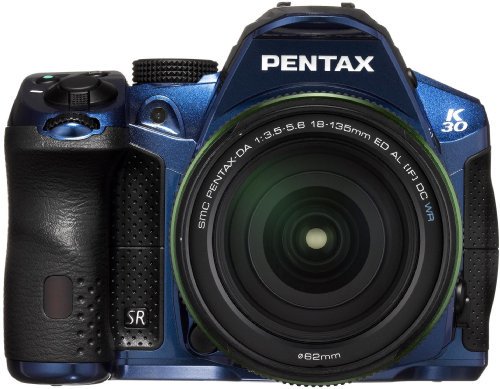 PENTAX デジタル一眼レフカメラ K-30 レンズキット [DA18-135mmWR] クリスタルブルー K-30LK18-135 C-BL【中古品】