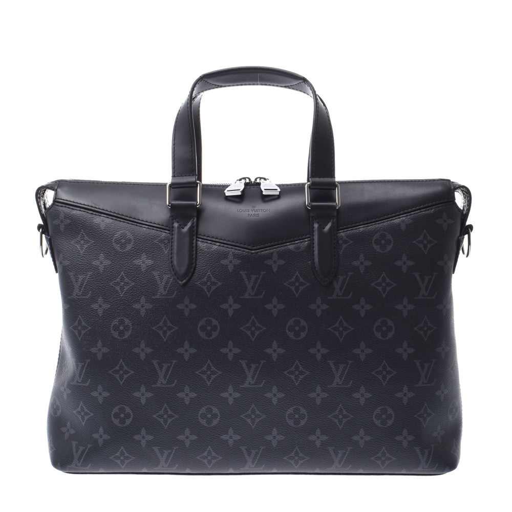 LOUIS VUITTON ルイヴィトン エクリプス エクスプローラー 2WAY 黒 M40566 メンズ モノグラムエクリプスキャンバス ビジネスバッグ Aランク 中古 