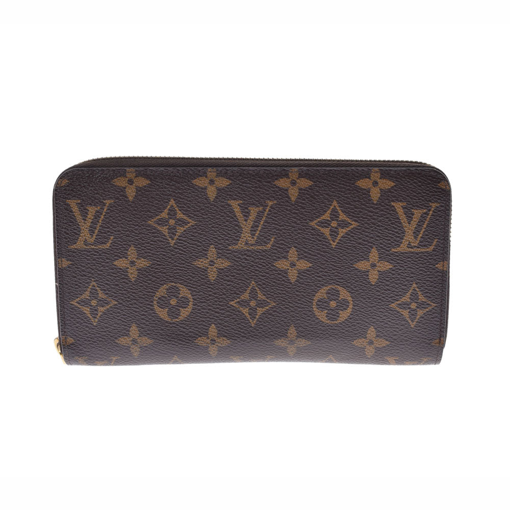 LOUIS VUITTON ルイヴィトン モノグラム ジッピーウォレット 旧型 ブラウン M60017 ユニセックス モノグラムキャンバス 長財布 ABランク 中古 