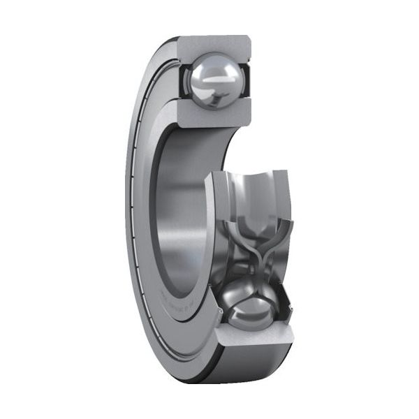 SKF 単列深溝玉軸受 軸受両端鋼板シールド C3すきま(すきま大) 内径105mmX外径160mmX幅26mm 6021-2Z/C3 1個（直送品）