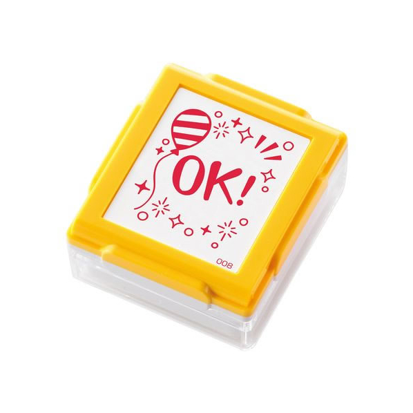 シヤチハタ いいね!スタンプくん イエロー 08OK FC168PM-PEW-A1-R-08