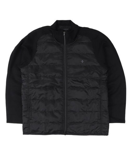 エポカ ウォモ EPOCA UOMO ジャケット ブルゾン 中綿 アウター メンズ コンビフルジップ ZIP JACKET ブラック グレー 黒