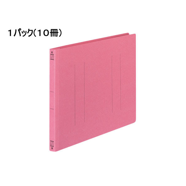 コクヨ フラットファイルV A4ヨコ とじ厚15mm ピンク 10冊 1パック(10冊) F835584-ﾌ-V15P