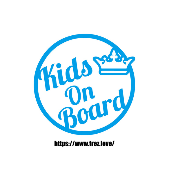 全10色 KIDS ON BOARD サークル ステッカー